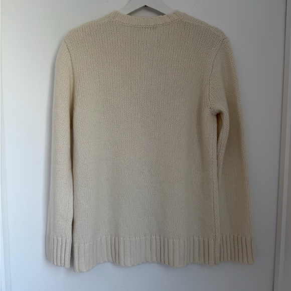 Jenni Kayne Amelia Crewneck Sweater Cashmere Ivory - Picture 5 of 11